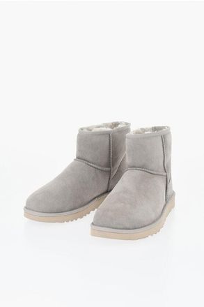 UGG Suede Ankle Boots CLASSIC MINI with Rubber Sole size 36
