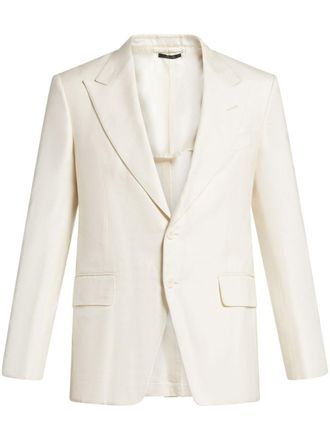 Tom Ford Blazer met enkele rij knopen - Wit