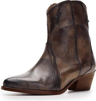 Free People New Frontier Western Boot Womens Shoes Carbon : EU 36.5 (US Womens 6.5) M, Leather