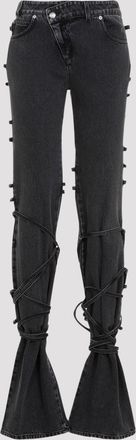 Alexander McQueen Zwarte Denim Jeans
