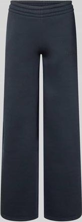 Review Sweatpants mit elastischem Bund in Dunkelblau, Größe XL