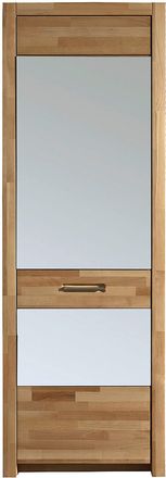 MCA Furniture Garderobenschrank »Fenja Spiegelschrank, Schrank, Drehtürenschrank - Höhe 203 cm« 1 Stk. tlg. Massivholz, Kernbuche, 1 Spiegeltür, 1 Kleiderstange, Br