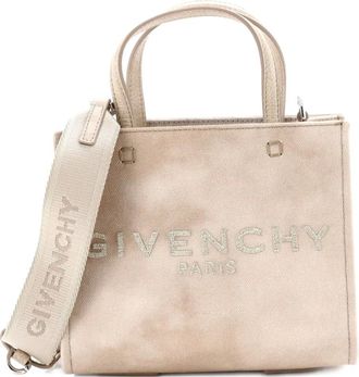 Givenchy G- Canvas Mini tote bag - Toni neutri