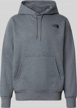 The North Face Hoodie mit Label-Print in Mittelgrau Melange, Größe XL