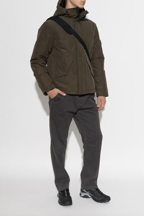 Stone Island Insulated Jacket With Logo Patch, Mens, Green