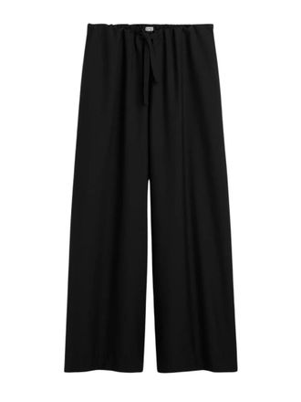 Toteme Black Relaxed Drawstring Pants