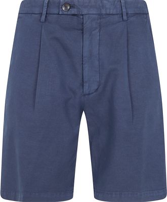 Michael Coal Cotton & Linen Bermuda Trousers