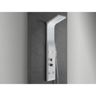 Nala Nala - Panel De Ducha De Hidromasaje En Abs Con Recubrimiento De Polvo Blanco Mate Producto (gio.16)