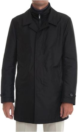 Fay Hightech Ochtendjas met Rits - Heren - Parka Jassen - Zwart - 3XL - Polyester - Jassen