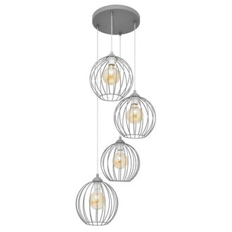 Netlighting Mercure Cluster Pendant Ceiling Light Grey 40cm
