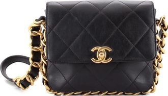 Chanel Framing Chain Flap Bag Quilted Calfskin Small shoulder bag - Zwart