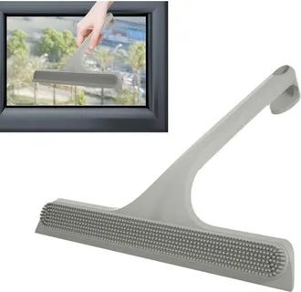 OEM Raclette En Silicone - 28,5 Cm - Double Face - Pour Vitres Voiture Fen&ecirc;tres Miroirs Portes Douche - 1 Pi&egrave;ce