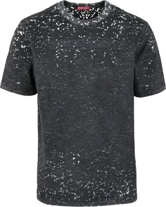 Diesel Grey Speckled Crewneck T-Shirt