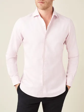 Luca Faloni Light Pink Cotton (Oxford) Classic Shirt
