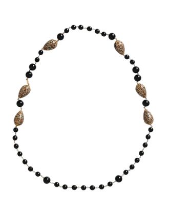 Dolce & Gabbana Beaded Long Chain Necklace - Gold