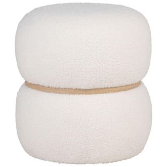 Moloo Puf de tejido boucl&eacute; crudo &oslash;38 cm