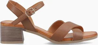 Hush Puppies Womens Regina Womens Heeled Sandals - Brown - Size: 4