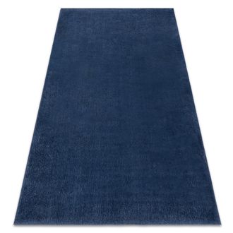 RugsX Rugsx - Alfombra De Lavado Moderna Lindo Azul Oscuro, Antideslizante, Peluda Blue 160x220 Cm