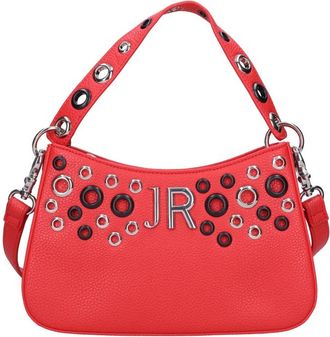 John Richmond Nepleer en studs tas - Dames - Handtassen - Rood - ONE Size - Leer - Tassen