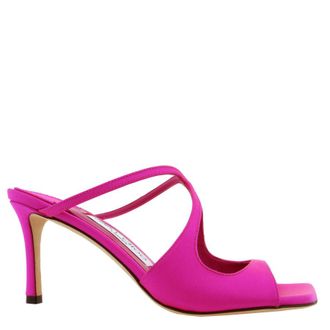 Jimmy Choo London Anise 75 Satin Mules, Brand Size 35.5 ( US Size 5.5 )