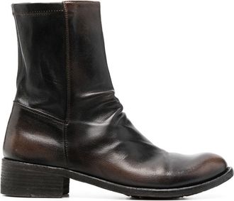 Officine Creative Lison ankle boots - women - Buffalo Leather/Leather/Leather/Rubber - 40 - Brown