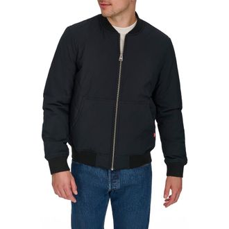 Levi's Quilted Bomber Jacket in Black at Nordstrom Rack, Size Medium