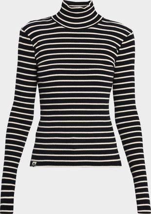 Mother The Long-Sleeve Hickey Turtleneck