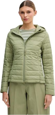 Benetton Gewatteerd Jack met Capuchon - Dames - Zomerjassen - Groen - XS - Jassen