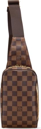 Louis Vuitton Pre-owned Womens Avenue Sling Bag Checkered Canvas - Brown Textile - One Size