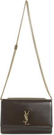 Saint Laurent Cross Body Bags, female, Brown, Size: ONE SIZE Kate Bag