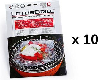Lotus Grill 10 Lotes De 8 Papillottes Para Barbacoa - Lot10-gb-al-m - Lotusgrill