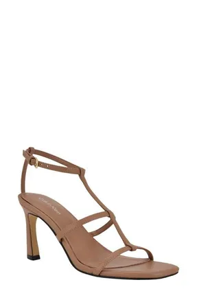 Calvin Klein Pelara Ankle Strap Sandal in Light Natural at Nordstrom, Size 8.5