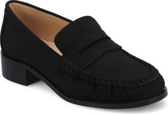 Journee Collection Womens Danna Ruched Penny Loafer
