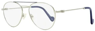 Moncler Womens Eyeglasses ML5023 016 Palladium/Dark Blue 54mm