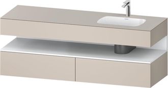 Duravit Qatego Lavabo Encastrado Con Base De Lavabo Consola, - Duravit
