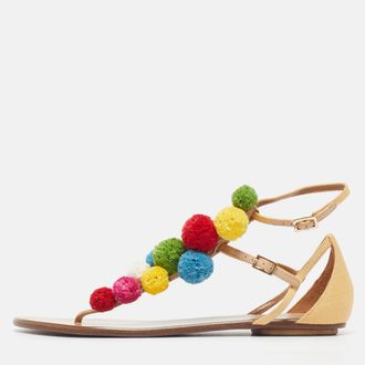 Aquazzura Tropicana Pom Pom
