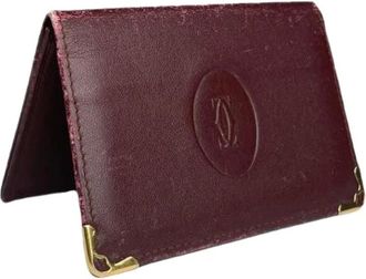 Cartier Pre-owned Wallets, female, Red, Size: ONE SIZE Pre-owned Vintage Leather Wallet