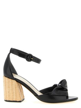 Alexandre Birman Black Cowhide Stiletto Heel Womens Sandals