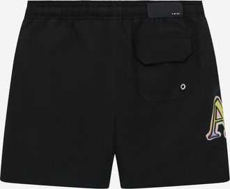Amiri Logo Print Swim Shorts - Black
