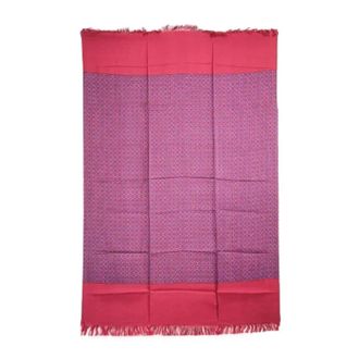 Herm&egrave;s Pre-owned Scarves, female, Multicolor, Size: ONE SIZE Pre-owned Fringe Silk Scarf