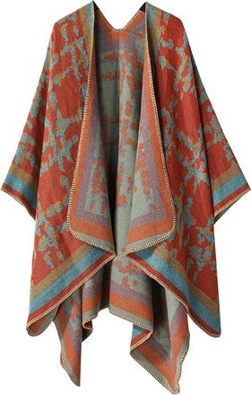 Generic Unusual Gifts Women Womens For Birthday Female Xmas Present Ideas Stocking Fillers Mum Ladies Womens Winter Knitted Shawl Wrap Cape Coat Scarf Windpro