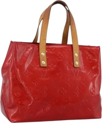Louis Vuitton Pre-owned Handbags, female, Red, Size: ONE SIZE Pre-owned Vintage Patent Leather Hand Bag