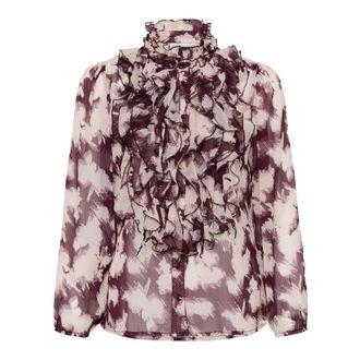 Saint Tropez Winetasting Shadow Blooms - 30 - Blouses & Shirts - Mujer - P&uacute;rpura - XL