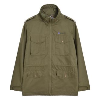 Lambretta Mens M-65 Military Jacket (Khaki Green) - Size X-Large