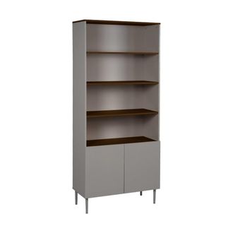 Sweeek Estanter&iacute;a de metal y madera, 6 niveles, gris