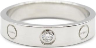 Cartier Anello Love mini in oro bianco 18 carati 2010 - Argento