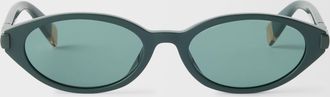 Furla Occhiali Da Sole Edera Green Verde Acetato Donna