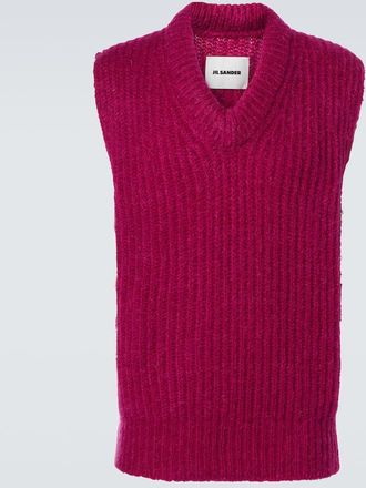Jil Sander Mohair and wool sweater vest
