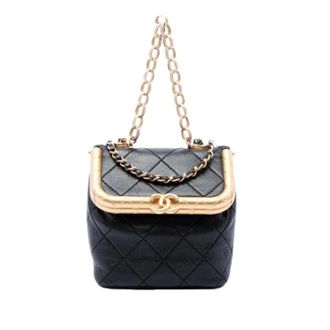 Chanel Pre-owned Quilted Mini Satchel - Dames - Pre-owned - Zwart - Maat: ONE Size Leer