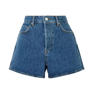 Anine Bing Denim Shorts, female, Blue, W26, Kat Shorts